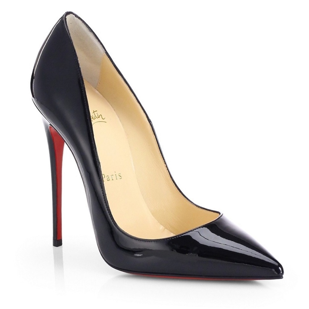 Christian Louboutin So Kate 120 Patent Leather Pumps Size 38